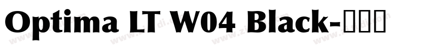 Optima LT W04 Black字体转换